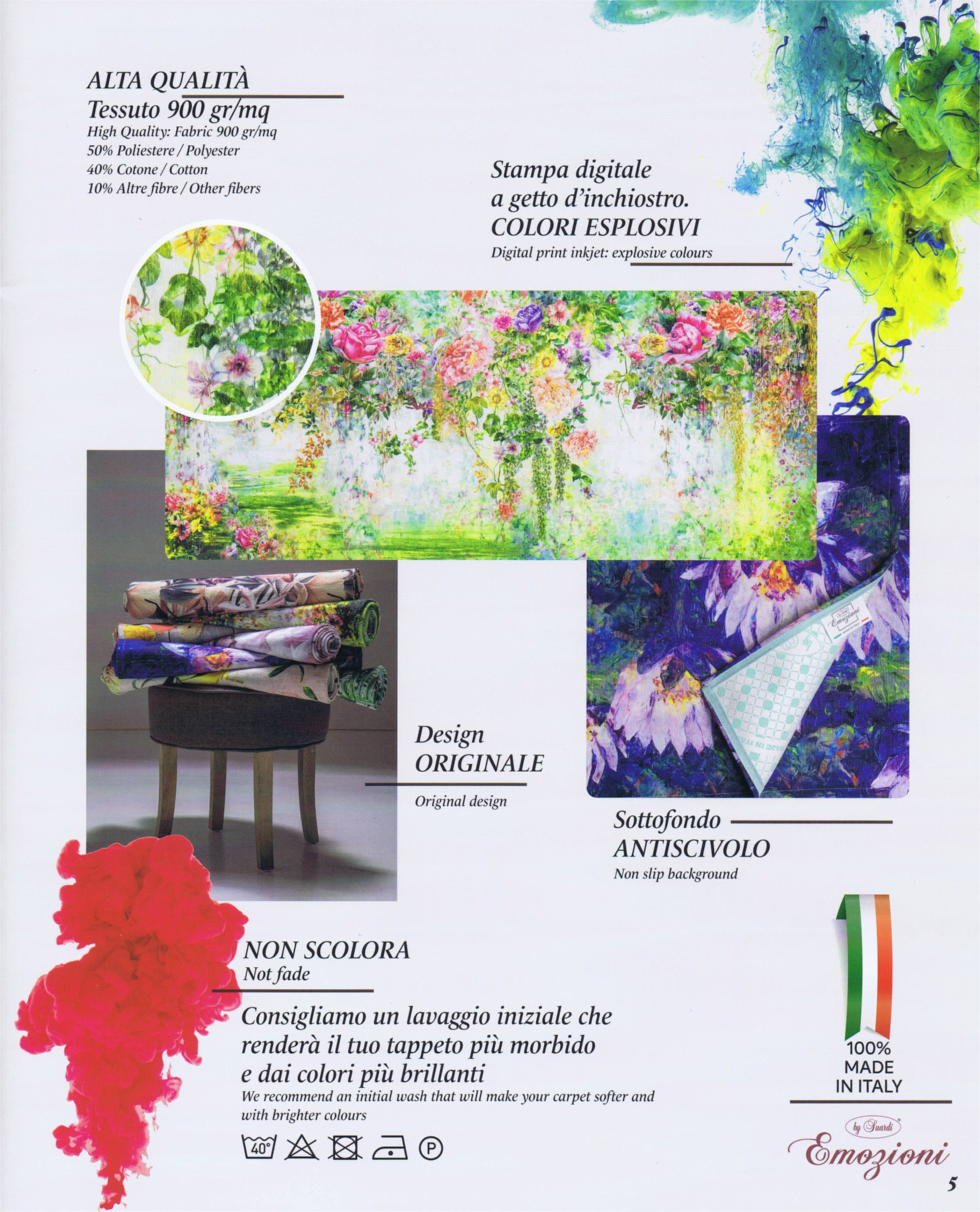 Wild Tappeto Arredo Emozioni D'Artista jaquard 100% made in Italy by Suardi  - Maresca Home Decor